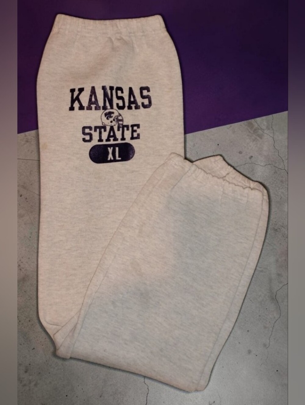 Vintage Kansas State University (K-State Wildcats) Sweatpants Xl